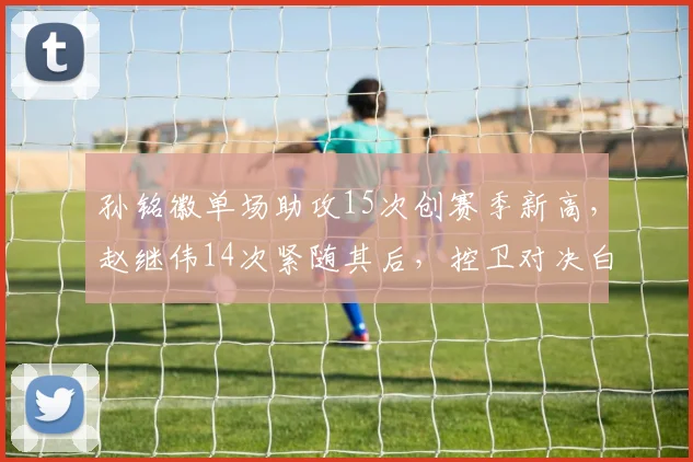 孙铭徽单场助攻15次创赛季新高，赵继伟14次紧随其后，控卫对决白热化